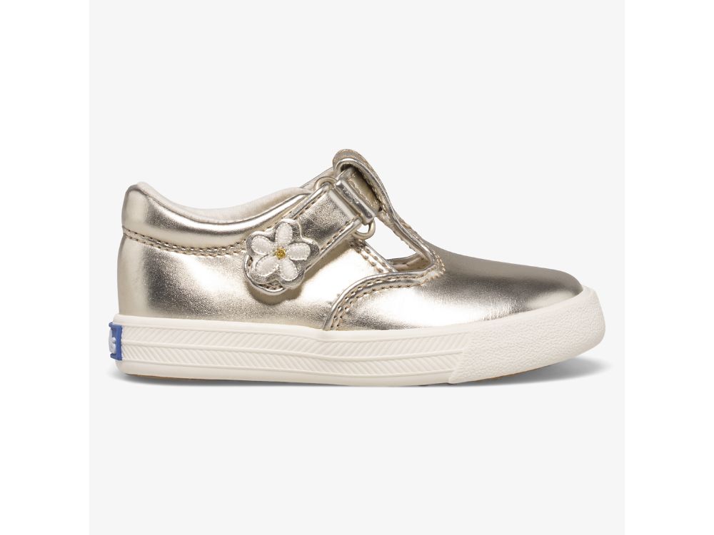 Keds Daphne SlipOnSneakers Jente Gull | NO-53893