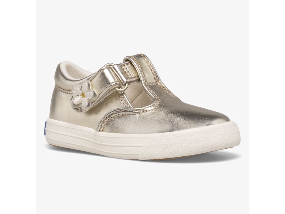 Keds Daphne SlipOnSneakers Jente Gull | NO-71017