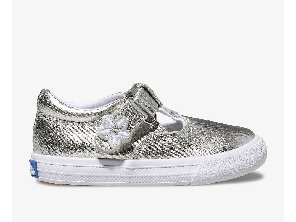 Keds Daphne SlipOnSneakers Jente Sølv | NO-13168