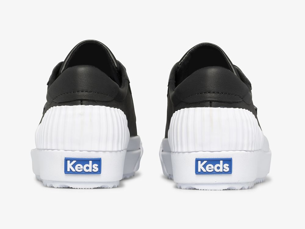 Keds Demi TRX Lær Lær Sneakers Dame Svarte | NO-36980