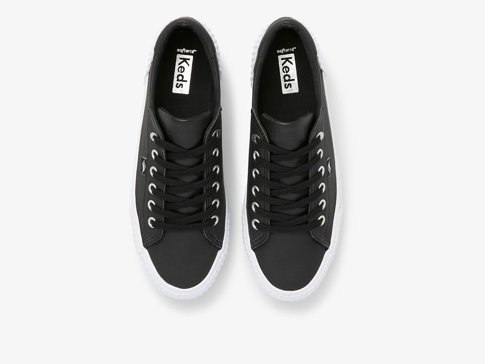 Keds Demi TRX Lær Lær Sneakers Dame Svarte | NO-36980