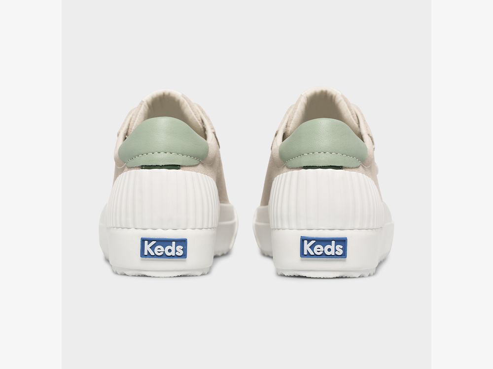 Keds Demi TRX Semsket Skinn Snøresko Dame Beige | NO-04864