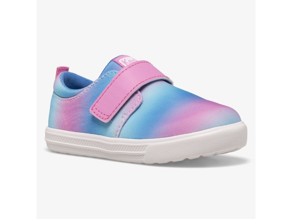 Keds Finlee Flex SlipOnSneakers Jente Rosa Blå | NO-88290