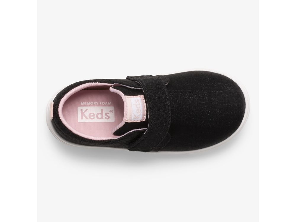 Keds Finlee Flex SlipOnSneakers Jente Svarte | NO-20596