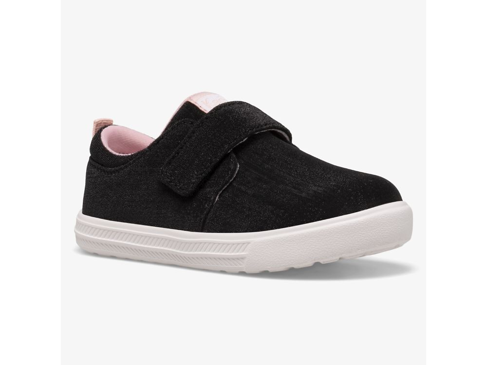 Keds Finlee Flex SlipOnSneakers Jente Svarte | NO-20596