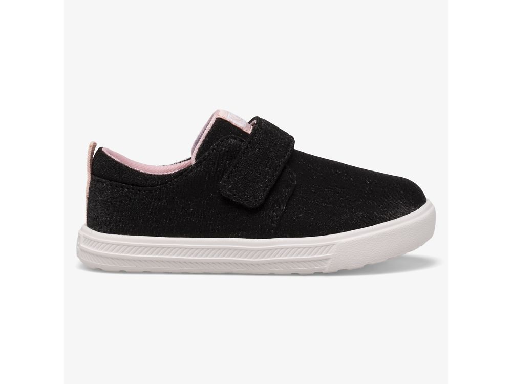 Keds Finlee Flex SlipOnSneakers Jente Svarte | NO-20596