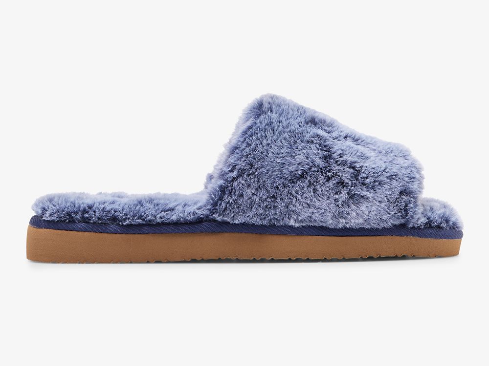 Keds Fuzzy Badesandaler Tøfler Tøfler Dame Blå | NO-07587