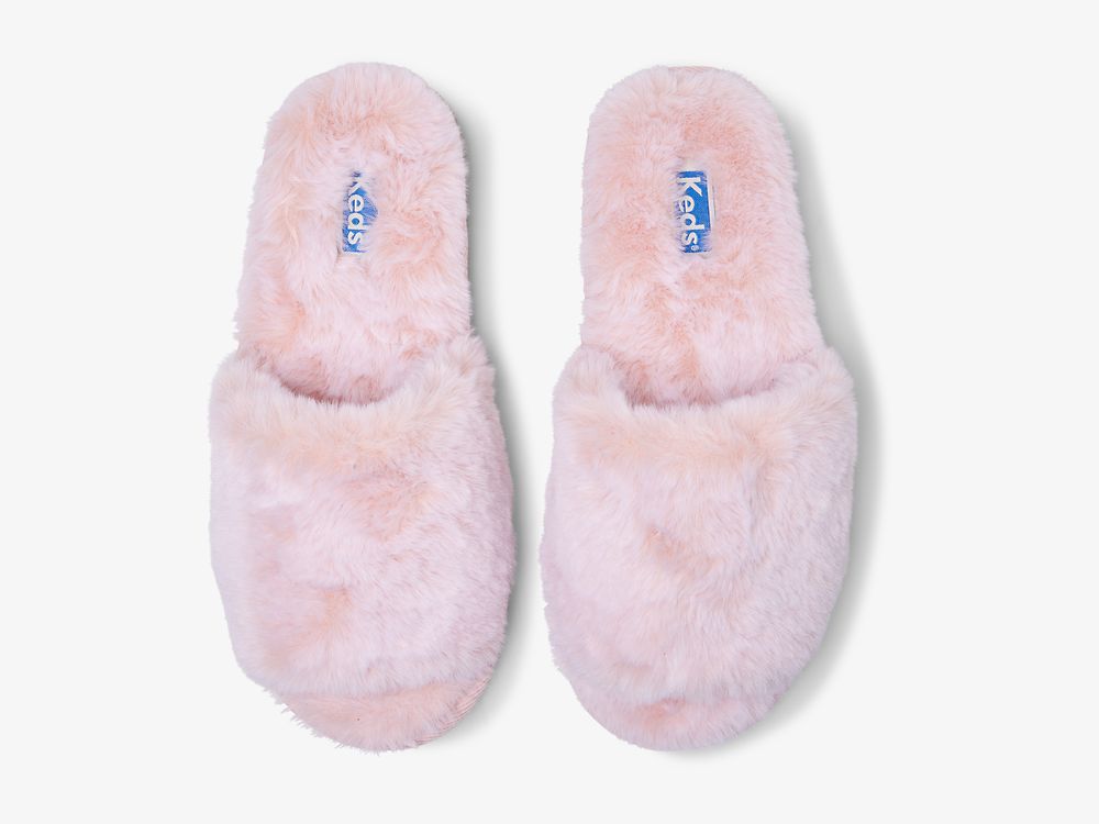 Keds Fuzzy Badesandaler Tøfler Tøfler Dame Rosa | NO-57253