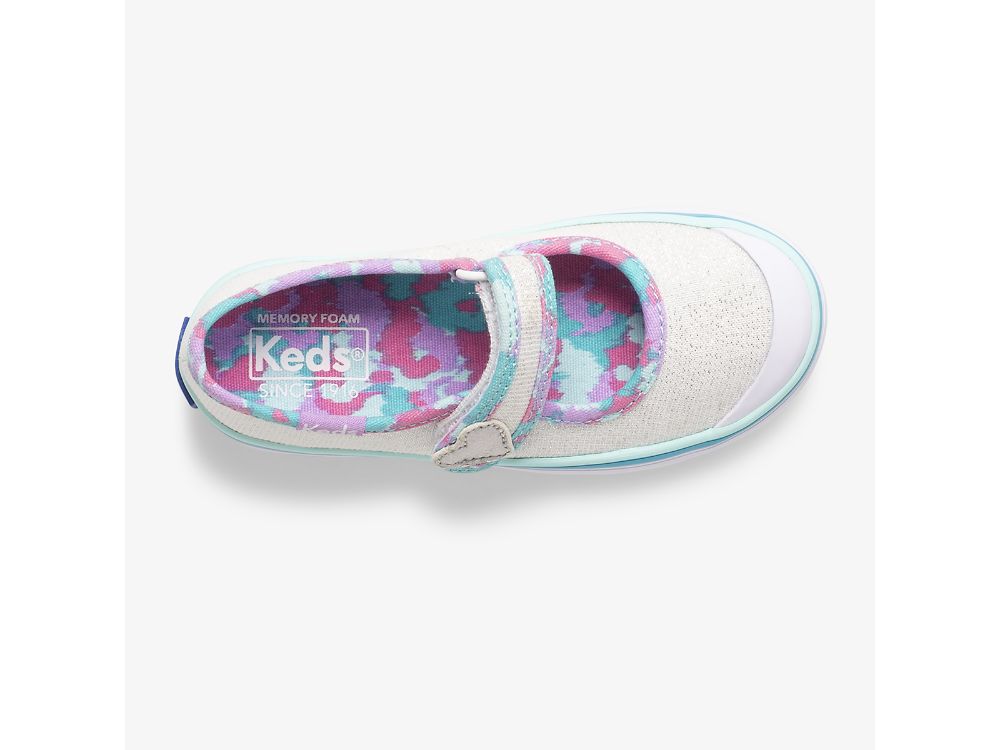 Keds Harper Mary Jane Sko Jente Hvite Multicolor | NO-41255