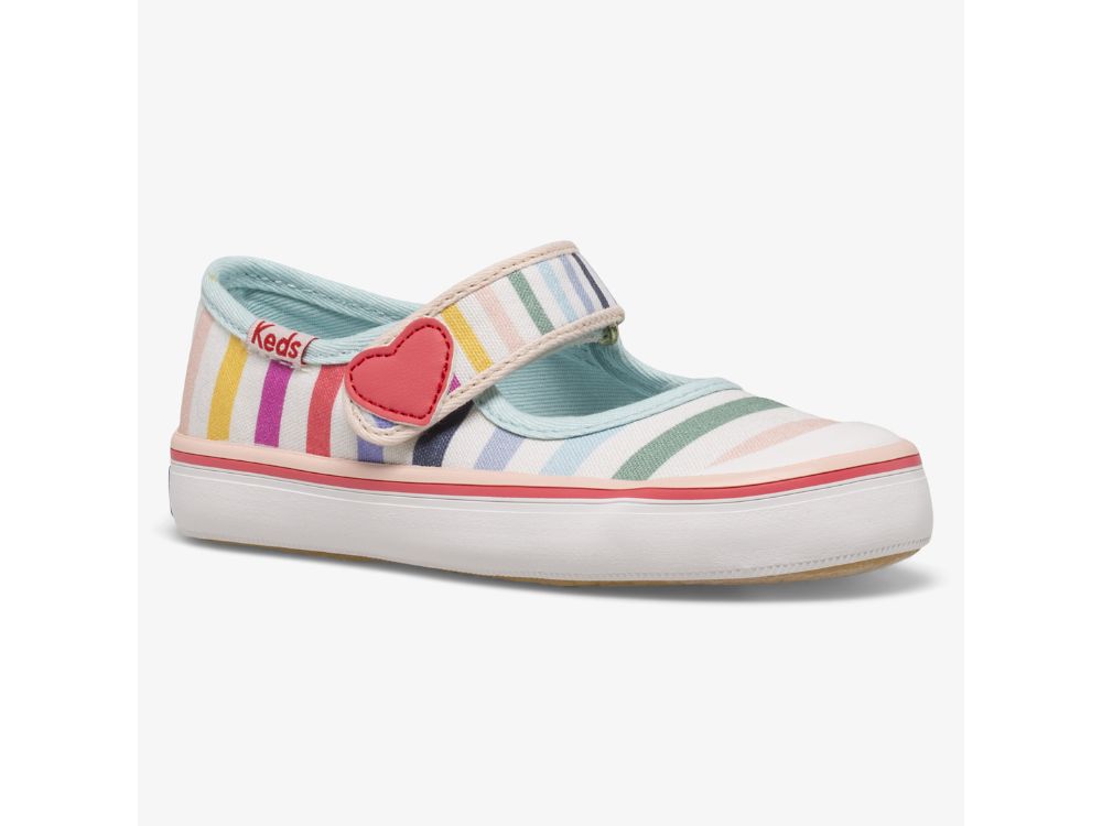 Keds Harper Mary Jane Sko Jente Multicolor Stripete | NO-26192