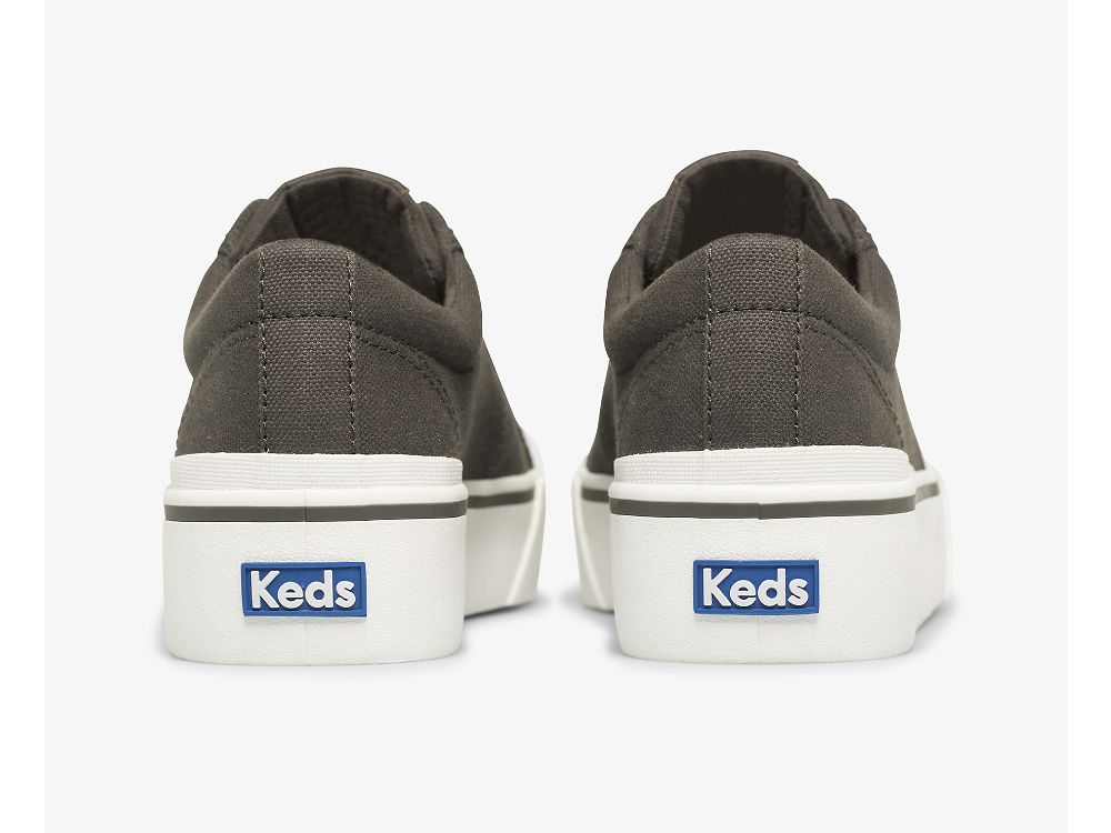 Keds Jump Kick Duo Feat. Organic Bomull Snøresko Dame Svarte | NO-13820