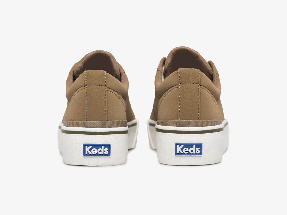 Keds Jump Kick Duo Veganske Soft Buck Snøresko Dame Brune | NO-16111