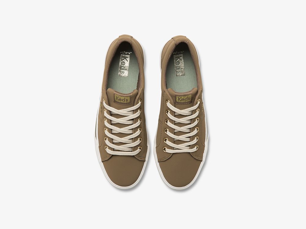 Keds Jump Kick Duo Veganske Soft Buck Snøresko Dame Brune | NO-16111