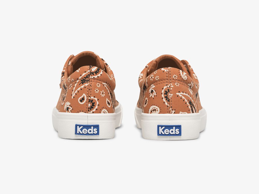 Keds Jump Kick Feat. Organic Bandana Snøresko Dame Oransje | NO-70075