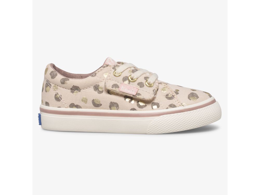 Keds Jump Kick Jr Joggesko Gutt Leopard | NO-68919