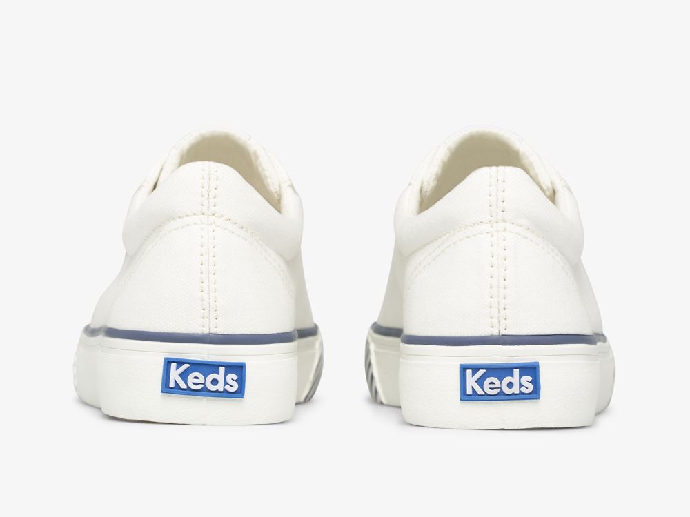 Keds Jump Kick Majestic Canvas Snøresko Dame Hvite | NO-44587