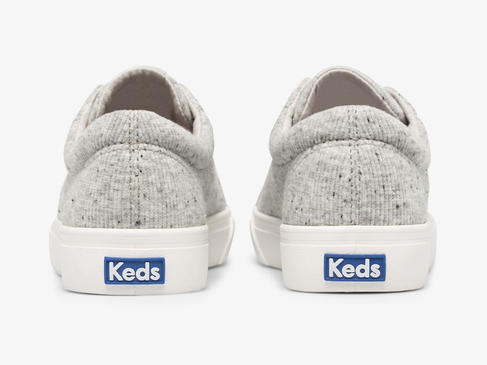 Keds Jump Kick Speckle Knit Snøresko Dame Grå | NO-71776