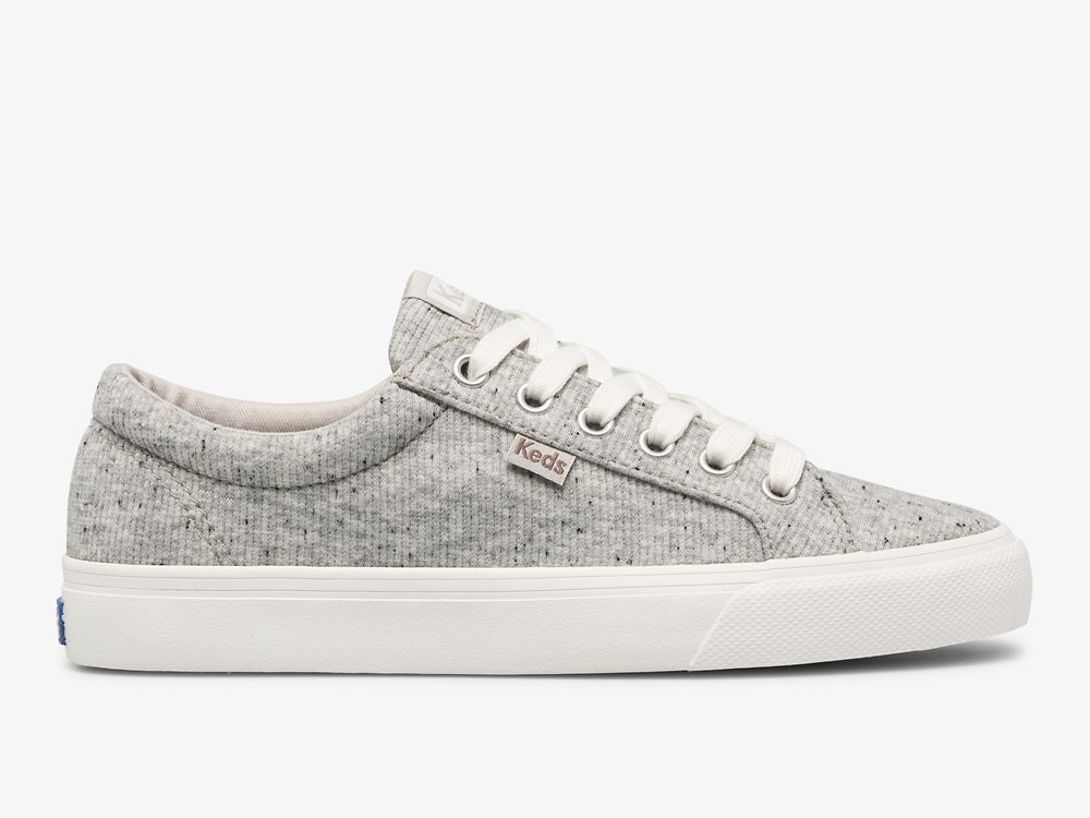 Keds Jump Kick Speckle Knit Snøresko Dame Grå | NO-71776