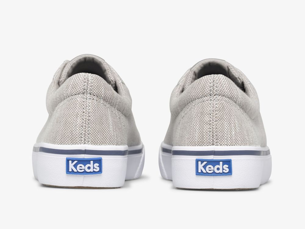 Keds Jump Kick Stripey Knit Snøresko Dame Grå | NO-21716