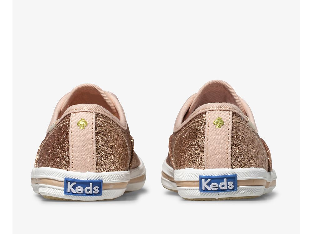 Keds Kate Spade New York Champion Glitter Sneaker Joggesko Jente Rosa Gull | NO-31157