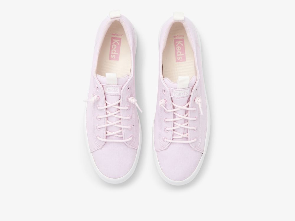 Keds Kickback Canvas SlipOnSneakers Dame Lyse Rosa | NO-01714