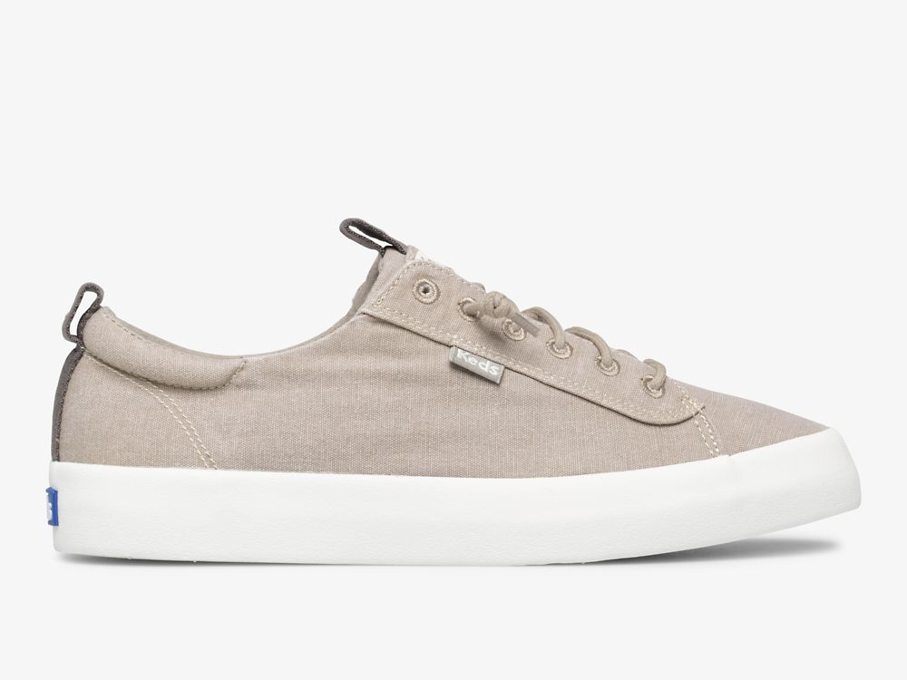 Keds Kickback Canvas Washable SlipOnSneakers Dame Grå | NO-15489