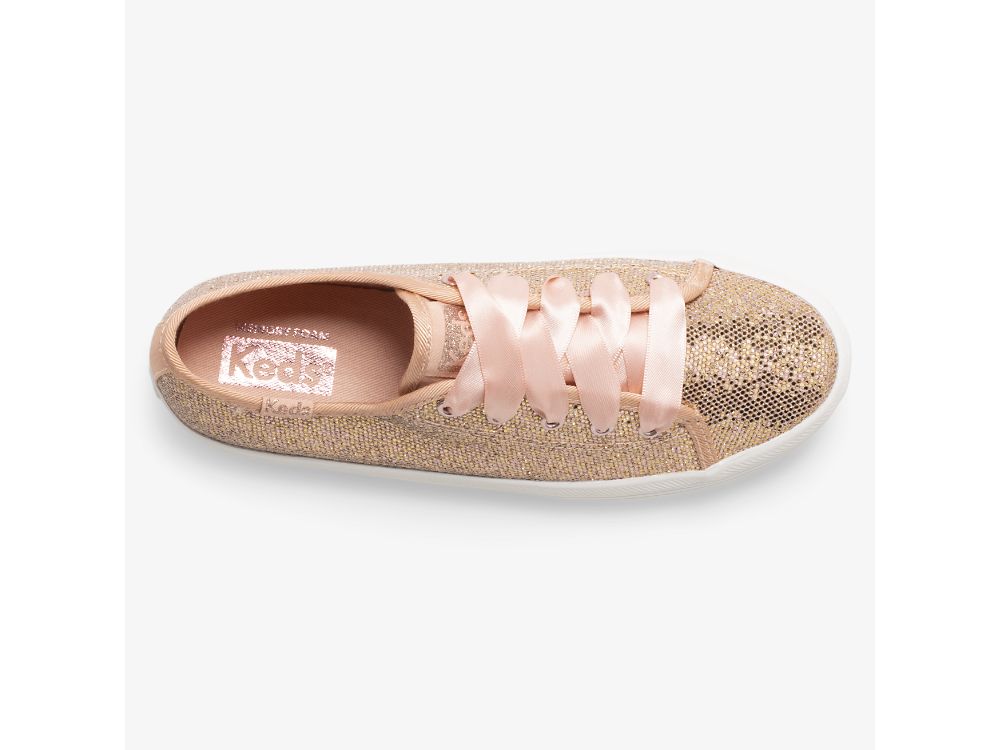 Keds Kickstart Celebrations Joggesko Jente Rosa Gull | NO-33476