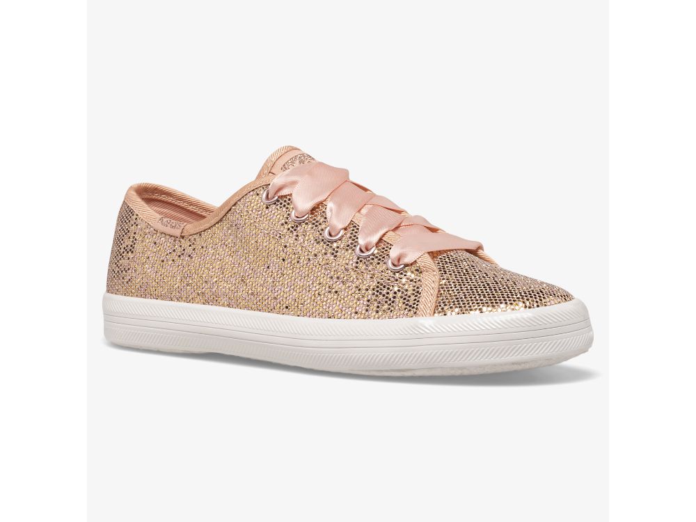 Keds Kickstart Celebrations Joggesko Jente Rosa Gull | NO-33476