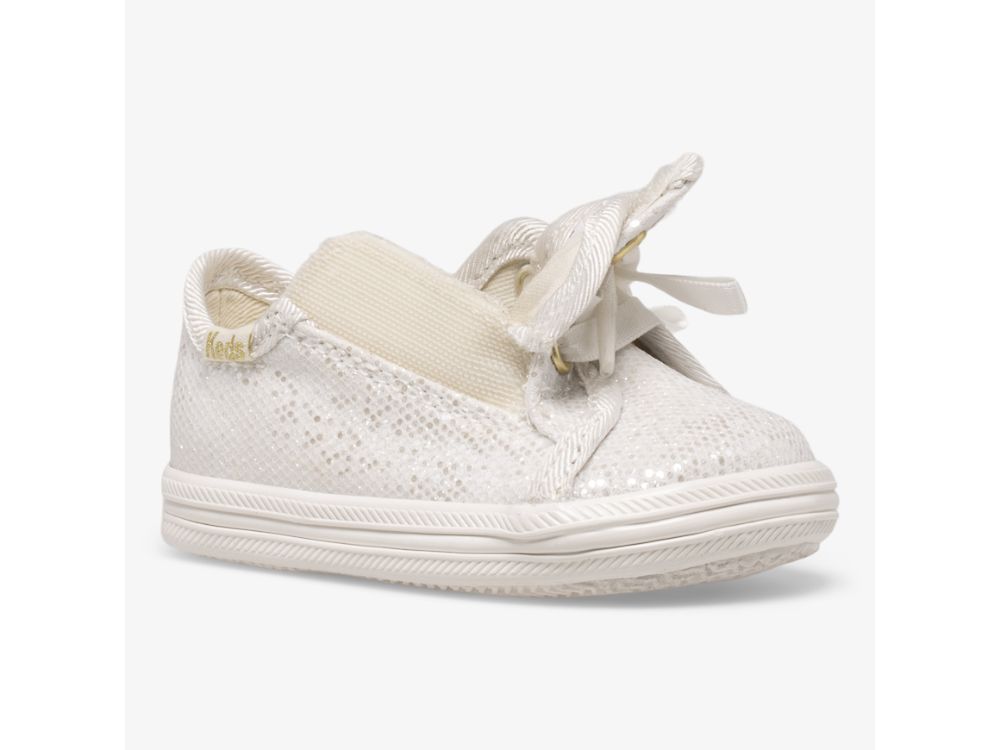 Keds Kickstart Crib Celebrations Joggesko Jente Hvite | NO-14396