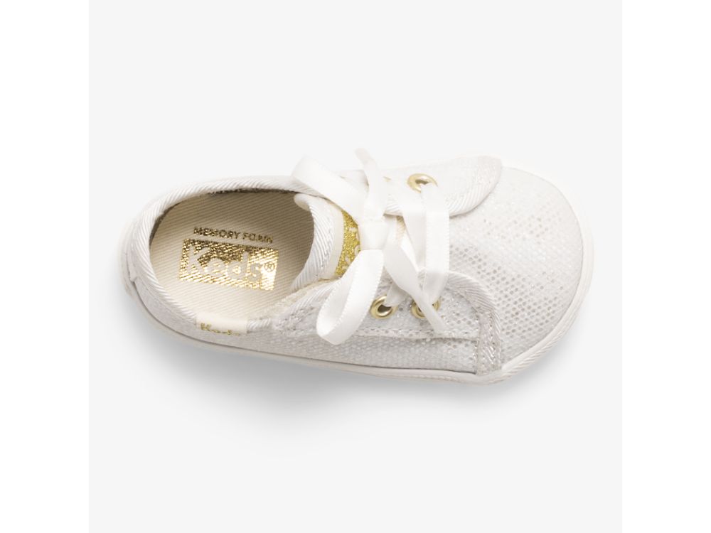 Keds Kickstart Crib Celebrations Joggesko Jente Hvite | NO-14396