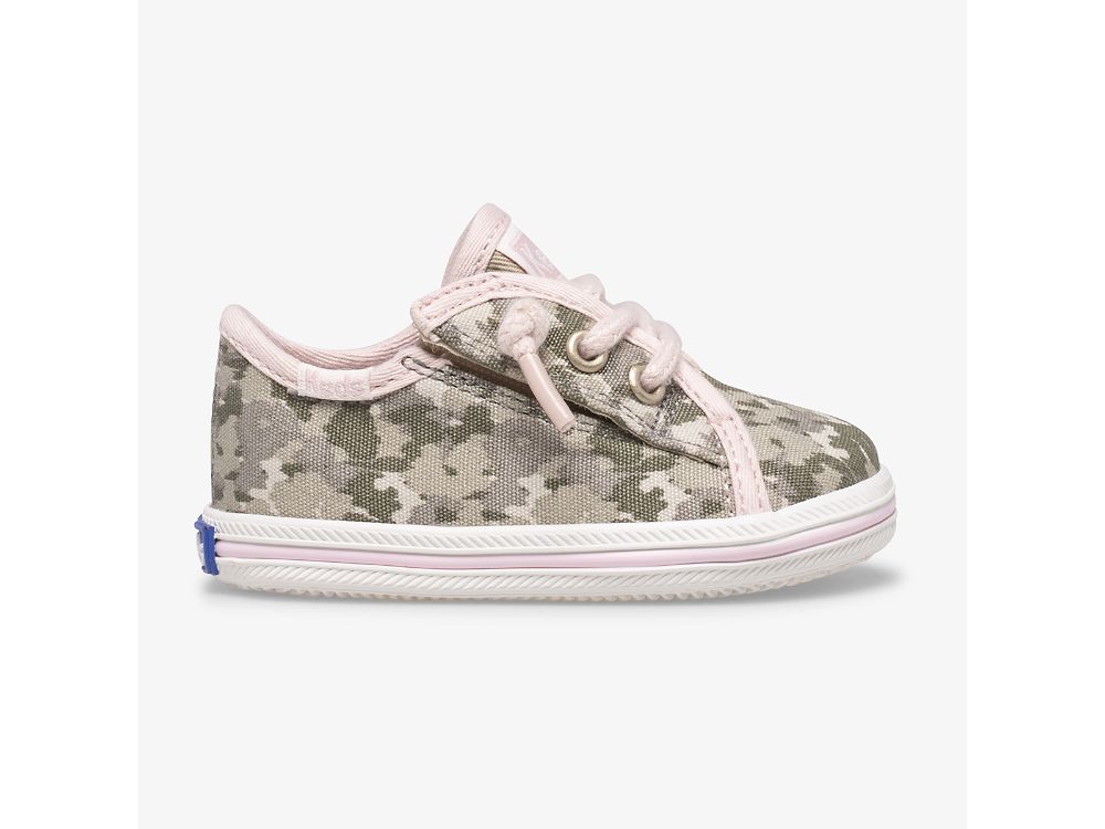 Keds Kickstart Crib Feat. Organic Bomull Joggesko Jente Camouflage | NO-39279