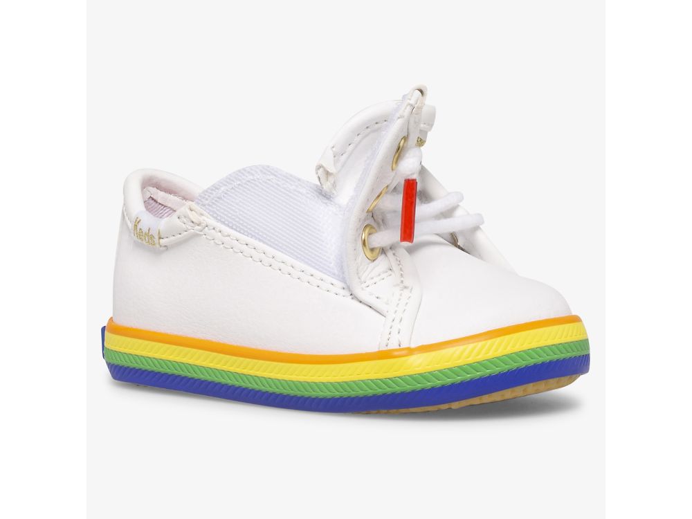 Keds Kickstart Crib Joggesko Jente Hvite Multicolor | NO-03494