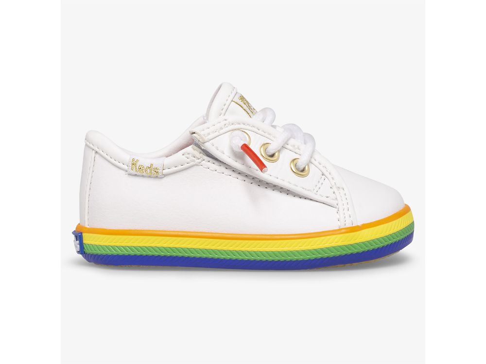 Keds Kickstart Crib Joggesko Jente Hvite Multicolor | NO-03494