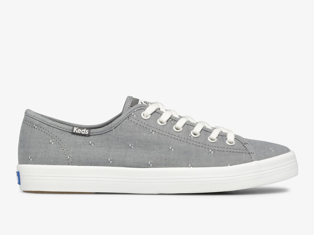 Keds Kickstart Dobby Jacquard Tennis Sko Dame Grå | NO-25171