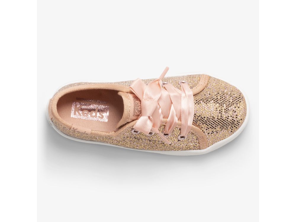 Keds Kickstart Jr Celebrations Joggesko Jente Rosa Gull | NO-11358