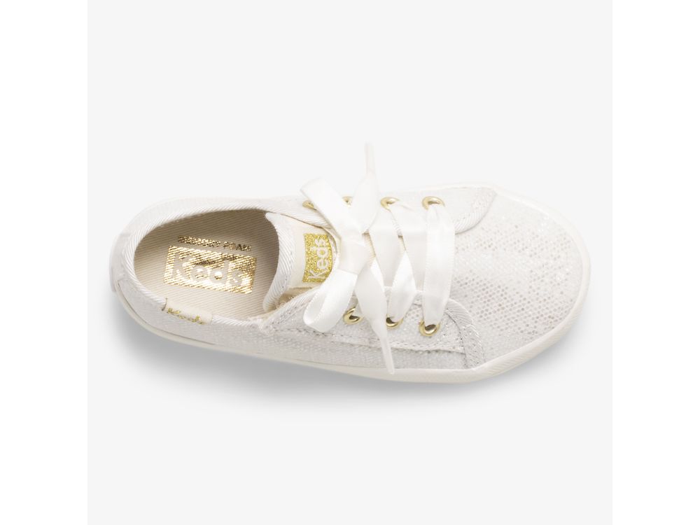 Keds Kickstart Jr Celebrations Joggesko Jente Hvite | NO-18095