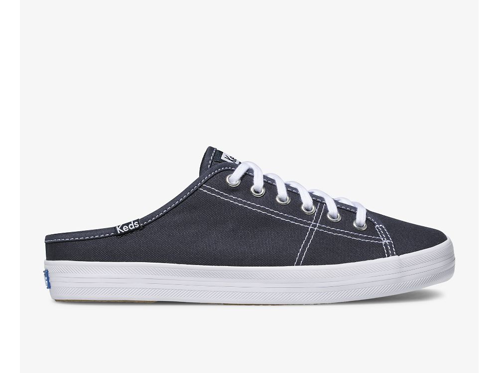 Keds Kickstart Mule Canvas Tennis Sko Dame Marineblå | NO-96926