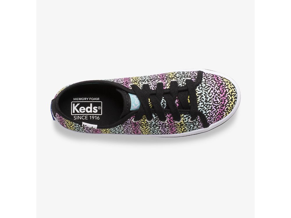 Keds Kickstart Seasonal Joggesko Jente Svarte Multicolor | NO-61521