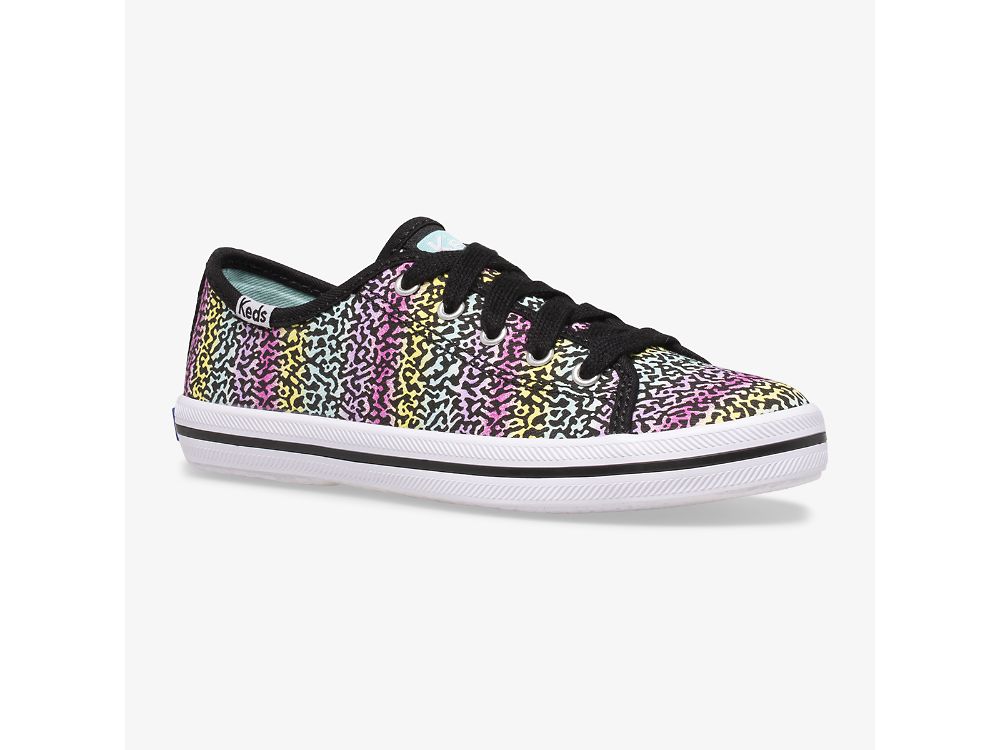 Keds Kickstart Seasonal Joggesko Jente Svarte Multicolor | NO-61521