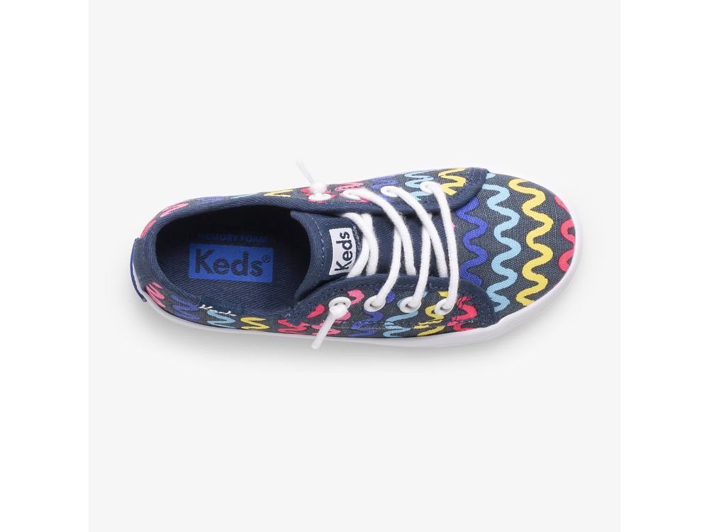 Keds Kickstart Seasonal Jr Joggesko Jente Marineblå | NO-35406