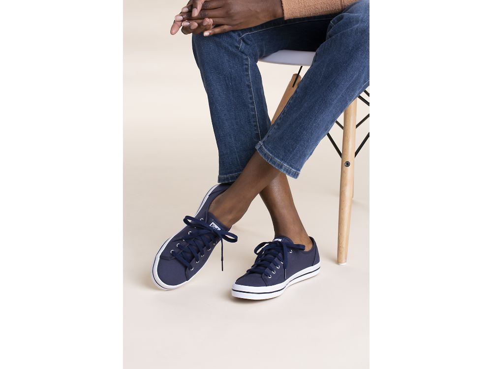 Keds Kickstart Tennis Sko Dame Marineblå | NO-76657