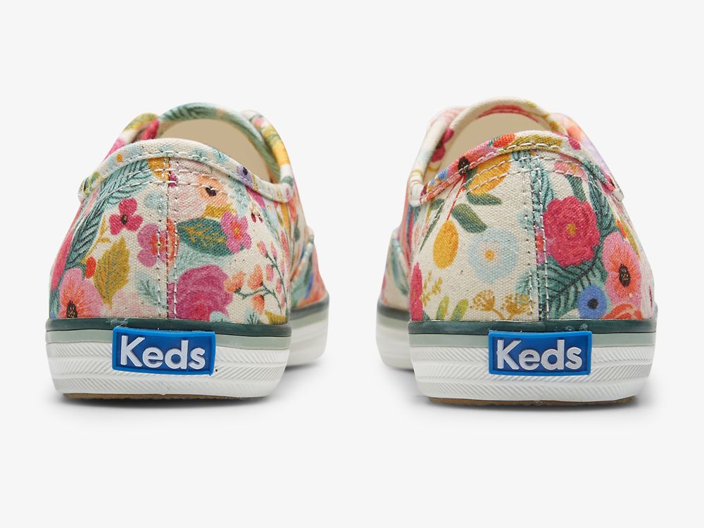 Keds Rifle Paper Co. Champion Garden Party Snøresko Dame Multicolor | NO-98773