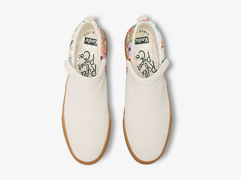 Keds Rifle Paper Co. Cooper Zip Bootie Garden Party Støvler Dame Brune | NO-33042