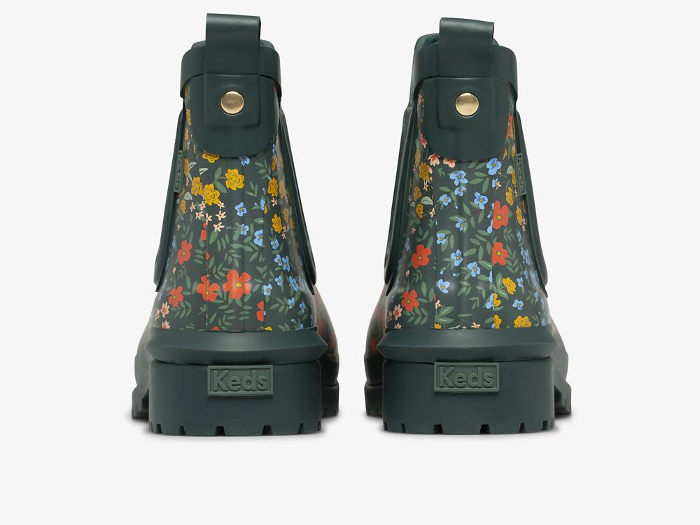 Keds Rifle Paper Co. Rowan Wildwood SlipOnSneakers Dame Grønn | NO-47155