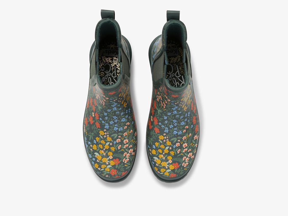 Keds Rifle Paper Co. Rowan Wildwood SlipOnSneakers Dame Grønn | NO-47155