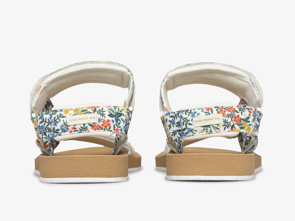 Keds Rifle Paper Co. Trio Wildwood SlipOnSneakers Dame Hvite | NO-55661