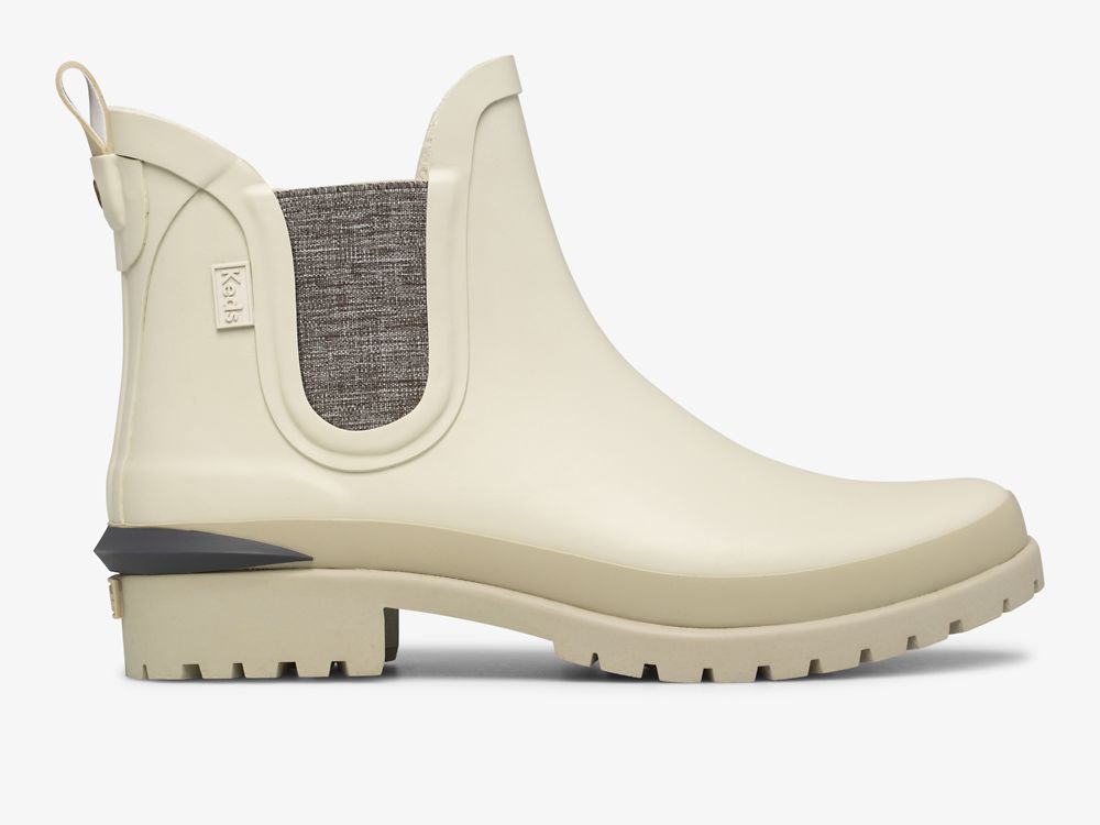 Keds Rowan Rain Boot Heather Gummistøvler Dame Beige | NO-80928