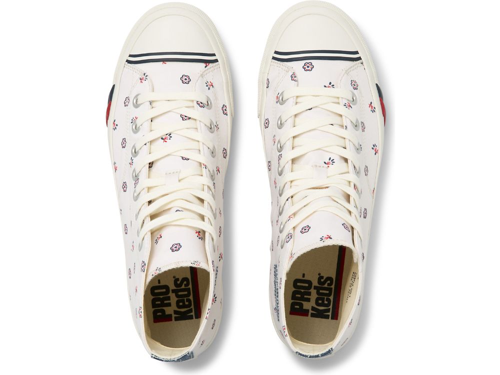 Keds Royal Hi Bandana Snøresko Dame Hvite | NO-18105