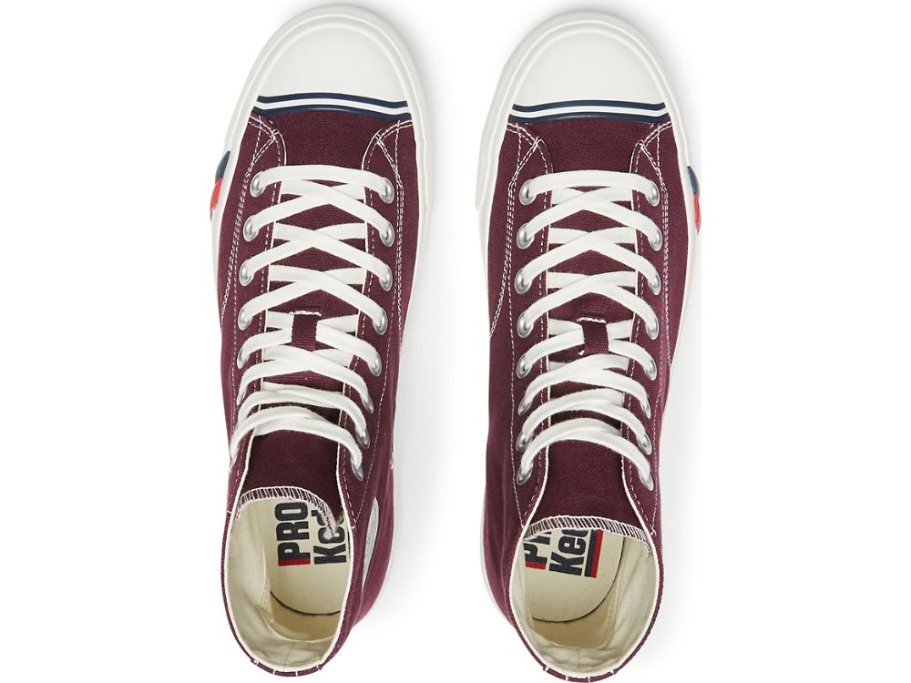 Keds Royal Hi Classic Canvas Joggesko Herre Burgunder | NO-91213