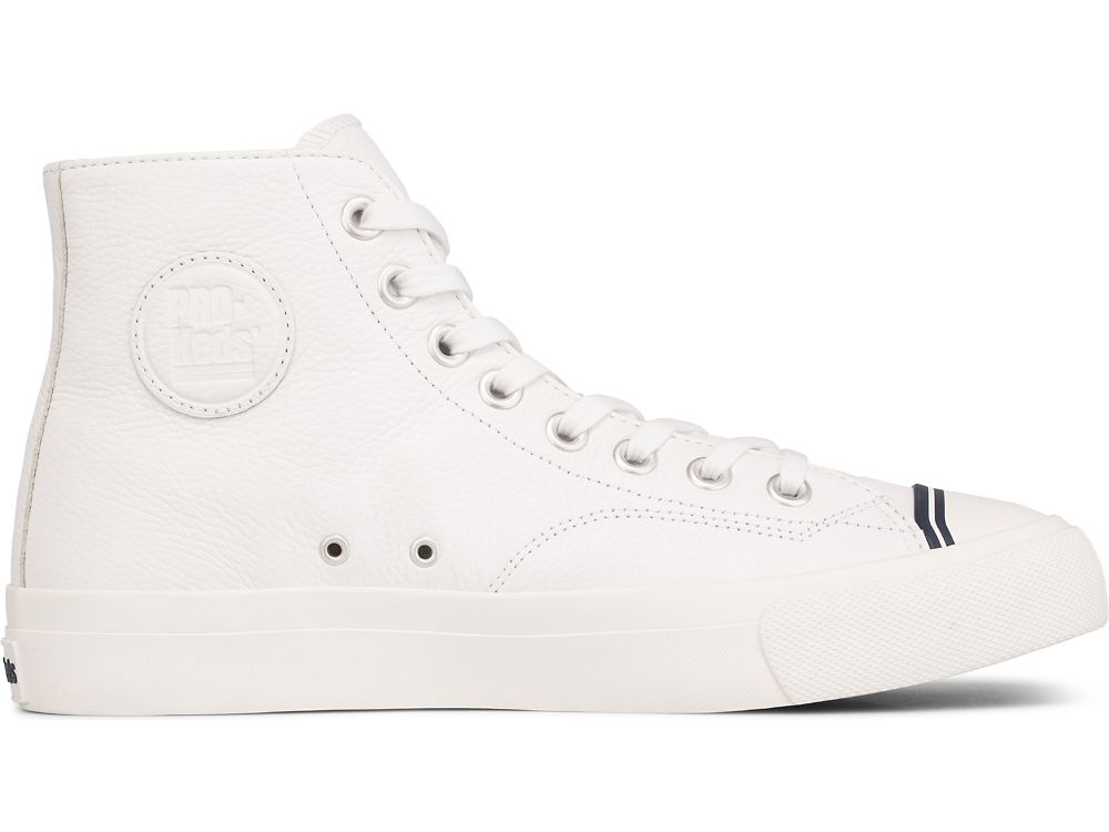 Keds Royal Hi Lær Joggesko Herre Hvite | NO-89198